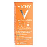 کرم ضد آفتاب ویشی spf50 بیرنگ سری capital soleil مدل velvety