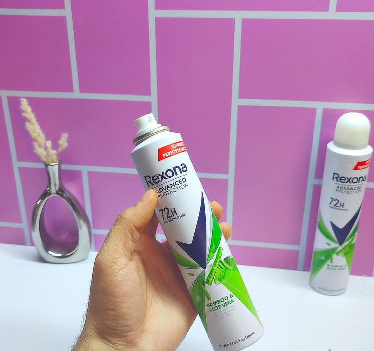 اسپری ضد تعریق زنانه رکسونا مدل ADVANCED PROTECTION با ماندگاری ۷۲ساعته